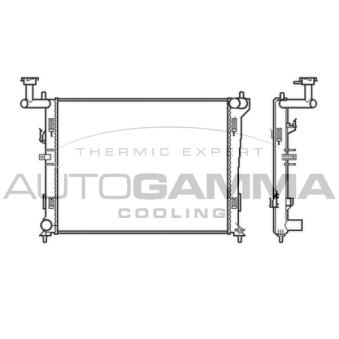 Radiateur, refroidissement du moteur AUTOGAMMA 105047