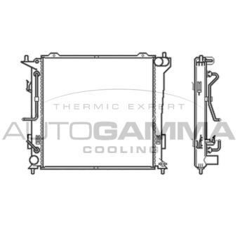 Radiateur, refroidissement du moteur AUTOGAMMA [105050]