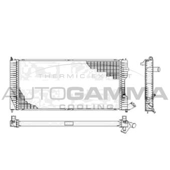 Radiateur, refroidissement du moteur AUTOGAMMA [105088]