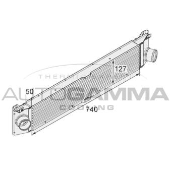 Intercooler, échangeur AUTOGAMMA OEM 1340763080