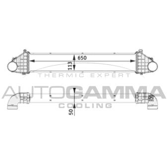 Intercooler, échangeur AUTOGAMMA OEM 30741851