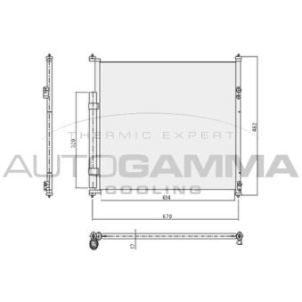 Condenseur, climatisation AUTOGAMMA OEM 9531064JA0