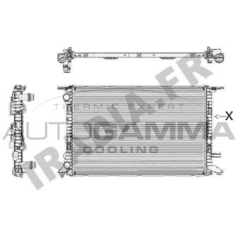 Radiateur, refroidissement du moteur AUTOGAMMA 105155