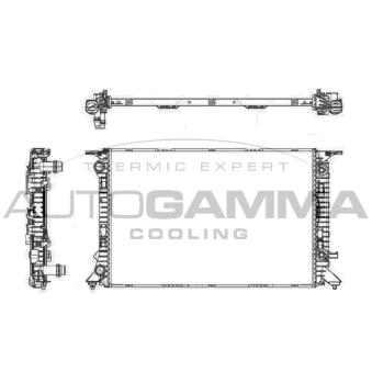 Radiateur, refroidissement du moteur AUTOGAMMA OEM 8K0121251K