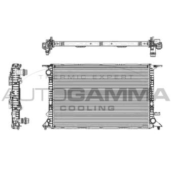 Radiateur, refroidissement du moteur AUTOGAMMA 105158