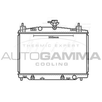 Radiateur, refroidissement du moteur AUTOGAMMA 105165