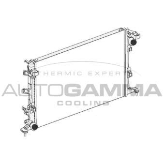 Radiateur, refroidissement du moteur AUTOGAMMA OEM 214100007R