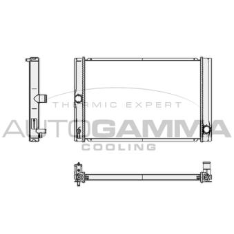 Radiateur, refroidissement du moteur AUTOGAMMA OEM 164000N060