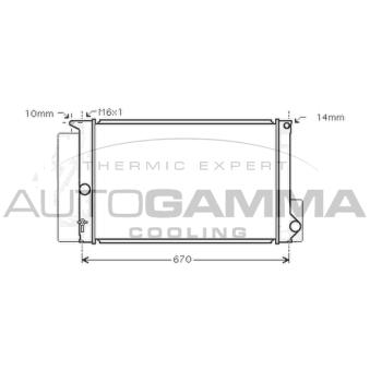 Radiateur, refroidissement du moteur AUTOGAMMA OEM 164000T210 Radiateur, refroidissement du moteur AUTOGAMMA OEM 164000T210
