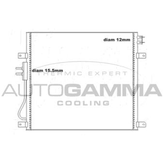 Condenseur, climatisation AUTOGAMMA 105204