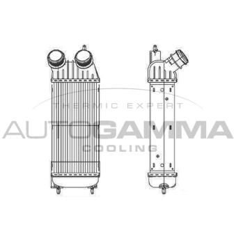 Intercooler, échangeur AUTOGAMMA 105222