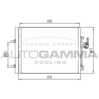 Condenseur, climatisation AUTOGAMMA 105223