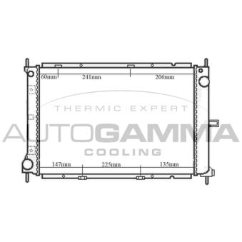 Radiateur, refroidissement du moteur AUTOGAMMA OEM 21410AY601