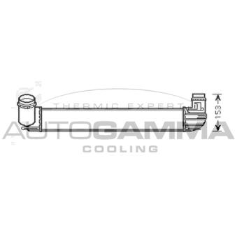 Intercooler, échangeur AUTOGAMMA OEM 144964990R