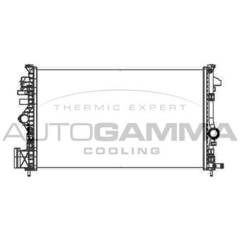 Radiateur, refroidissement du moteur AUTOGAMMA 105318
