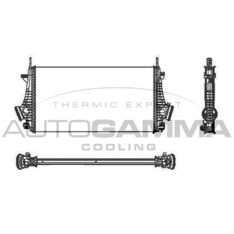 Intercooler, échangeur AUTOGAMMA 105338