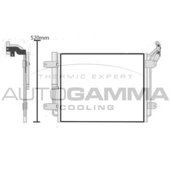 Condenseur, climatisation AUTOGAMMA OEM 5N0820411D