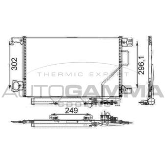 Condenseur, climatisation AUTOGAMMA OEM 2035002154
