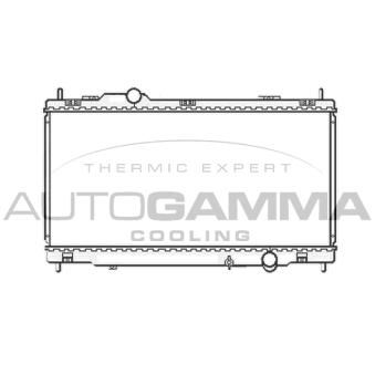 Radiateur, refroidissement du moteur AUTOGAMMA [105414]