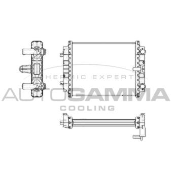 Radiateur, refroidissement du moteur AUTOGAMMA 105433