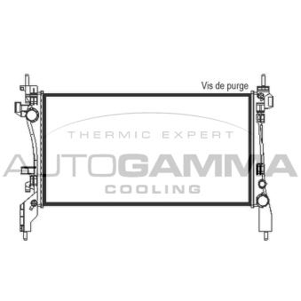 Radiateur, refroidissement du moteur AUTOGAMMA OEM 51790636
