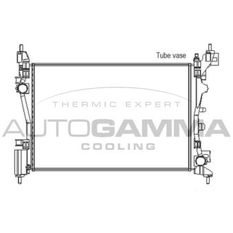 Radiateur, refroidissement du moteur AUTOGAMMA 105439