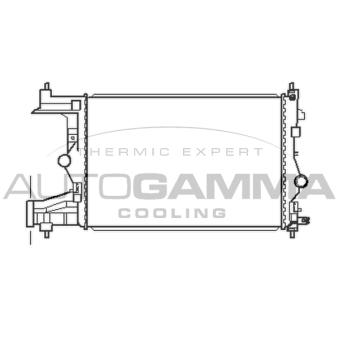 Radiateur, refroidissement du moteur AUTOGAMMA 105443