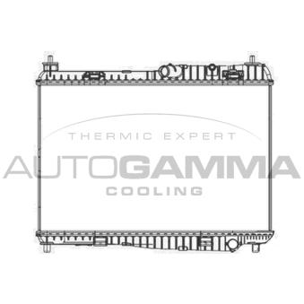 Radiateur, refroidissement du moteur AUTOGAMMA OEM 1516267