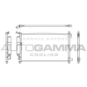 Condenseur, climatisation AUTOGAMMA 105548
