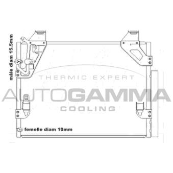 Condenseur, climatisation AUTOGAMMA OEM 884600K050 Condenseur, climatisation AUTOGAMMA OEM 884600K050
