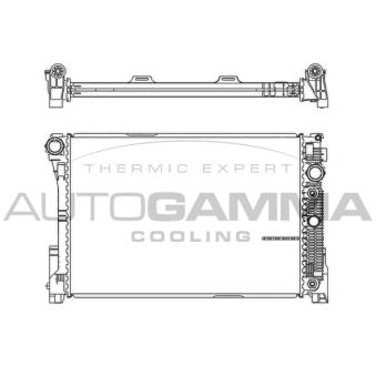 Radiateur, refroidissement du moteur AUTOGAMMA 105580
