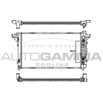 Radiateur, refroidissement du moteur AUTOGAMMA 105600