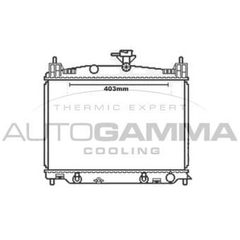 Radiateur, refroidissement du moteur AUTOGAMMA 105606