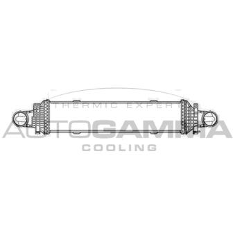 Intercooler, échangeur AUTOGAMMA OEM 2045000200 Intercooler, échangeur AUTOGAMMA OEM 2045000200