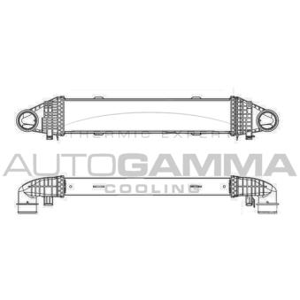 Intercooler, échangeur AUTOGAMMA OEM 2045000300 Intercooler, échangeur AUTOGAMMA OEM 2045000300