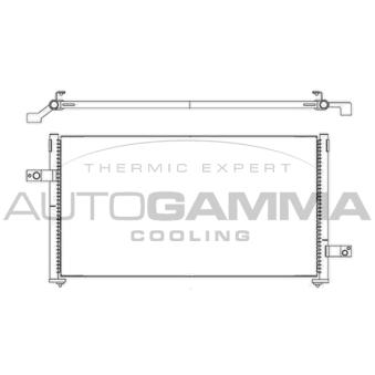 Condenseur, climatisation AUTOGAMMA 105649