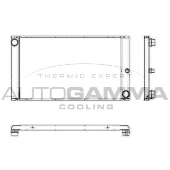 Radiateur, refroidissement du moteur AUTOGAMMA 105657