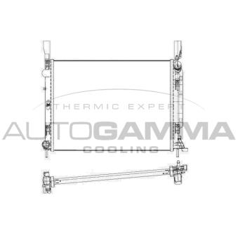 Radiateur, refroidissement du moteur AUTOGAMMA 105672
