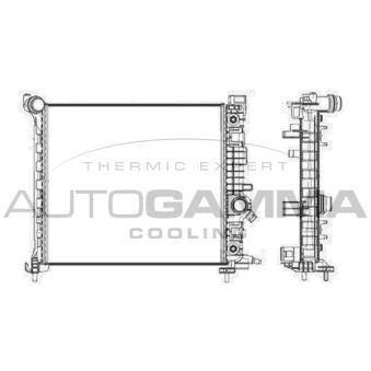 Radiateur, refroidissement du moteur AUTOGAMMA 105683