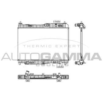 Radiateur, refroidissement du moteur AUTOGAMMA OEM 1775583