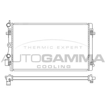 Radiateur, refroidissement du moteur AUTOGAMMA 105692