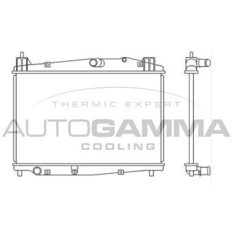 Radiateur, refroidissement du moteur AUTOGAMMA 105695