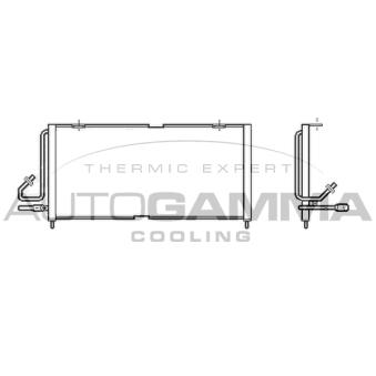 Condenseur, climatisation AUTOGAMMA OEM 55036599ab