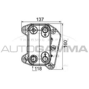 Radiateur d'huile AUTOGAMMA 105739