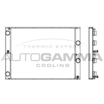 Radiateur, refroidissement du moteur AUTOGAMMA 105749