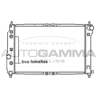 Radiateur, refroidissement du moteur AUTOGAMMA OEM 96816484