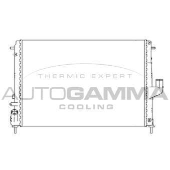 Radiateur, refroidissement du moteur AUTOGAMMA OEM 8200582026