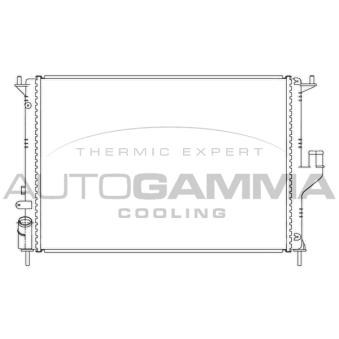 Radiateur, refroidissement du moteur AUTOGAMMA OEM 8200735039
