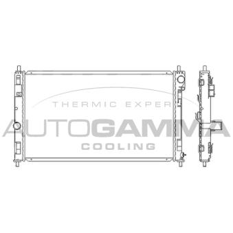 Radiateur, refroidissement du moteur AUTOGAMMA 105789