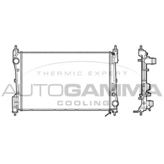 Radiateur, refroidissement du moteur AUTOGAMMA OEM 51936039